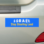 ISRAEL-Halt, der Land stiehlt Autoaufkleber (Auf Auto)