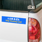 ISRAEL-Halt, der Land stiehlt Autoaufkleber (Auf Lkw)