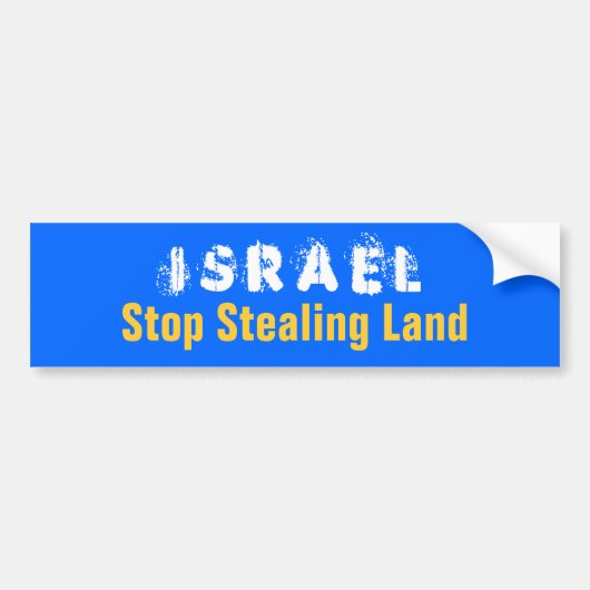 ISRAEL-Halt, der Land stiehlt Autoaufkleber (Vorne)