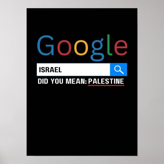 Israel hat Sie gemein Palästina-Forschung graghic  Poster (Vorne)