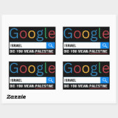 Israel hat Sie gemein Palästina-Forschung graghic  Rechteckiger Aufkleber (Blatt)