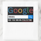 Israel hat Sie gemein Palästina-Forschung graghic  Rechteckiger Aufkleber (Tasche)