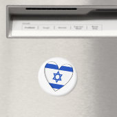 Israel Herzenflagge Magnet (In Situ (Geschirrspüler))