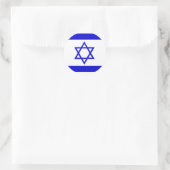 Israel Hochwertige Flagge Runder Aufkleber (Tasche)
