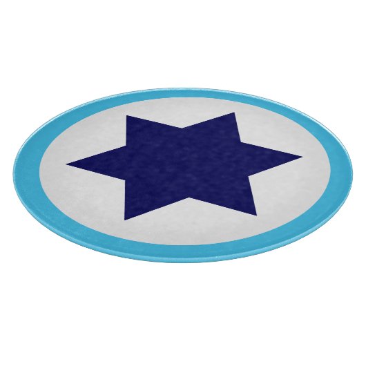 Israel IAF Blue Star Roundel Schneidebrett (Ecke)