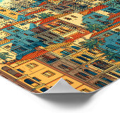 Israel Illustration Travel Art Vintage Poster (Ecke)