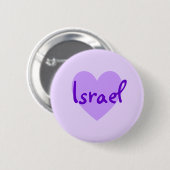 Israel im Lila Button (Vorne & Hinten)