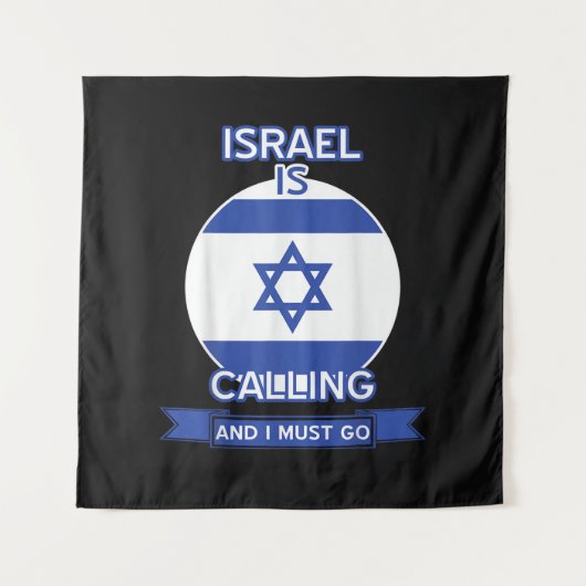 Israel Is Calling And I Must Go  Wandteppich (Vorderseite)