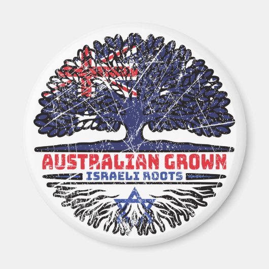 Israel Israel Australien Tree Roots Magnet (Vorne)