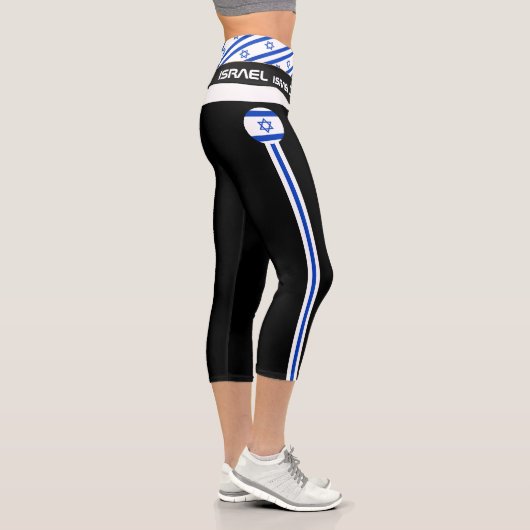 Israel & Israel Flag Mode, Fitness, Sport  Capri Leggings (Rechts)