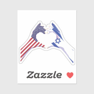 Israel Israel USA Vereinigte Staaten Amerika Aufkleber