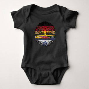 Israel Israelisch Deutsch Deutschland Baum Wurzel Baby Strampler