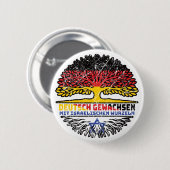 Israel Israelisch Deutsch Deutschland Baum Wurzel Button (Vorne & Hinten)