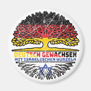 Israel Israelisch Deutsch Deutschland Baum Wurzel Magnet