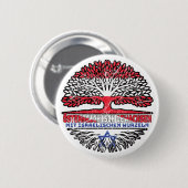 Israel Israelisch Österreichisch Österreich Baum Button (Vorne & Hinten)