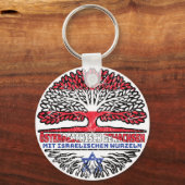 Israel Israelisch Österreichisch Österreich Baum Schlüsselanhänger (Rückseite)