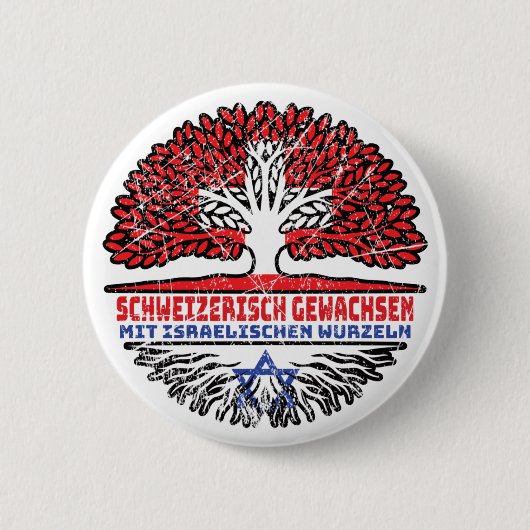 Israel Israelisch Schweizer Schweiz Baum Wurzel Button (Vorderseite)
