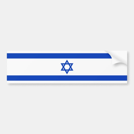 Israel - israelische Flagge Autoaufkleber (Vorne)