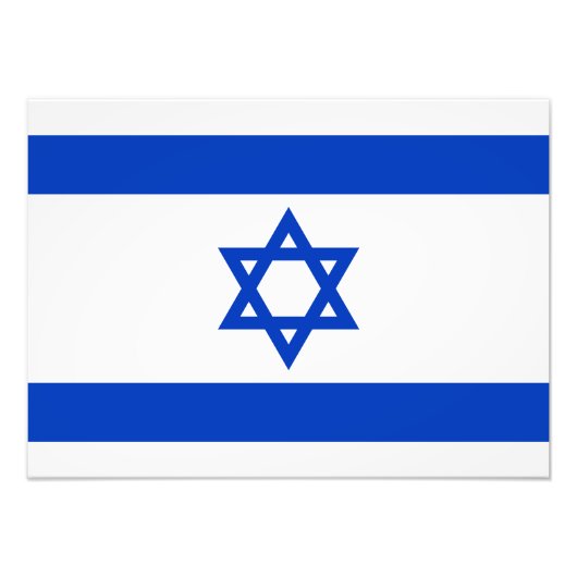 Israel - israelische Flagge Fotodruck (Vorne)