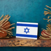 Israel - israelische Flagge Fotoplatte (Seite)