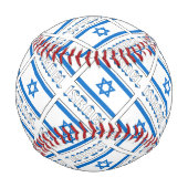 Israel Israelische Flagge gezähmt schwarze Persona Baseball (Rückseite)