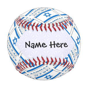 Israel Israelische Flagge gezähmt schwarze Persona Baseball