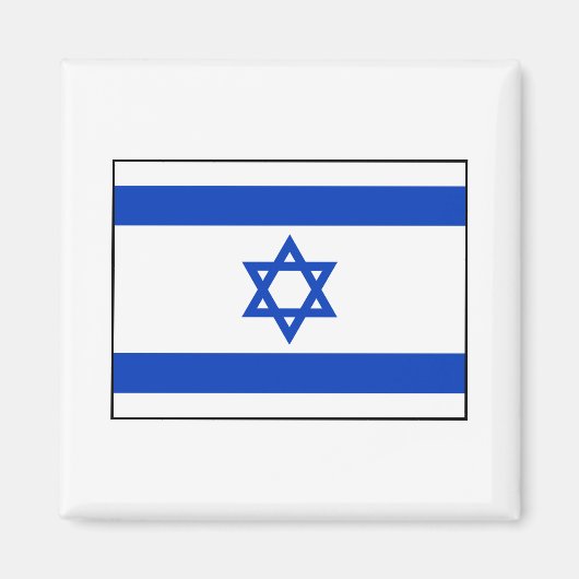Israel - israelische Flagge Magnet (Vorne)