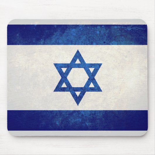 Israel; israelische Flagge Mousepad (Vorne)