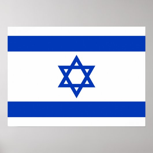 Israel - israelische Flagge Poster (Vorne)