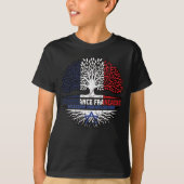 Israel Israelisches Französisch-Frankreich-Baumwur T-Shirt (Vorderseite)