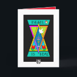 Israel ist eine wahre Grußkarte Karte<br><div class="desc">Diese lebendig bunt und wunderbar einzigartig Grußkarte sportliche Menorahs,  Herzen,  Blume,  Sterne von David und eine Taube erklärt,  Israel ist real! Interieur-Karte grenzt und koordiniert für Ihr Schreibgenuss. ~ Karyn</div>
