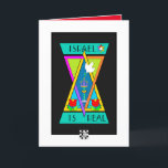 Israel ist eine wahre Grußkarte Karte<br><div class="desc">Diese lebendig bunt und wunderbar einzigartig Grußkarte sportliche Menorahs, Herzen, Blume, Sterne von David und eine Taube erklärt, Israel ist real! Interieur-Karte grenzt und koordiniert für Ihr Schreibgenuss. ~ Karyn</div>