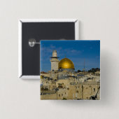 Israel, Jerusalem, Felsendom Button (Vorne & Hinten)