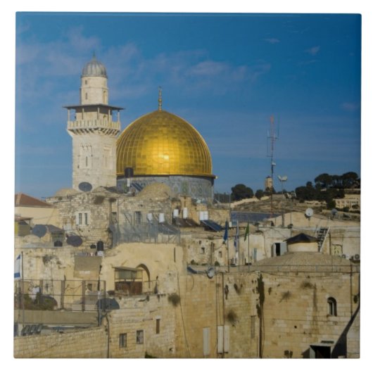 Israel, Jerusalem, Felsendom Fliese (Vorderseite)