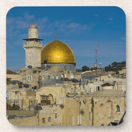 Israel, Jerusalem, Kuppel des Felsens Getränkeuntersetzer (Vorderseite)