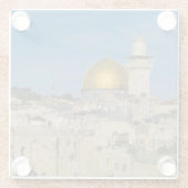 Israel, Jerusalem, Kuppel des Felsens Glasuntersetzer (Rückseite)
