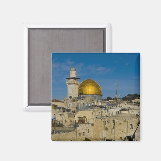 Israel, Jerusalem, Kuppel des Felsens Magnet (Vorderseite/Rückseite)