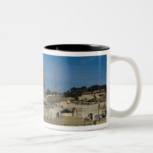 Israel, Jerusalem, Kuppel des Felsens Zweifarbige Tasse (Rechts)