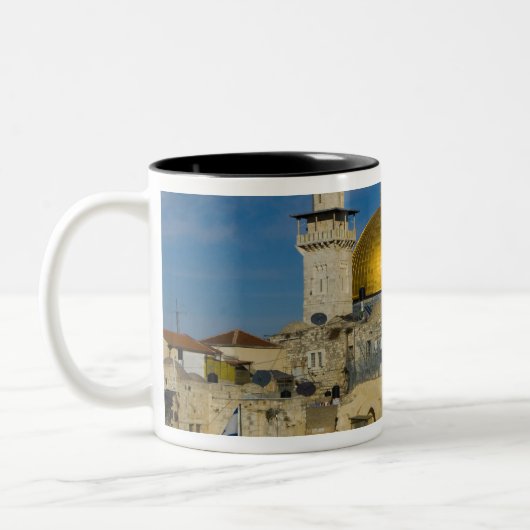 Israel, Jerusalem, Kuppel des Felsens Zweifarbige Tasse (Links)
