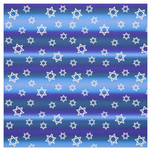 Israel Jewish Star von David on Blue Stoff (Muster)