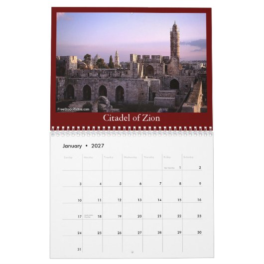 Israel-Kalender Kalender (Jan 2027)