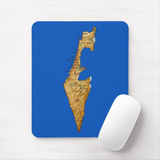 Israel-Karte Mousepad (Mit Mouse)
