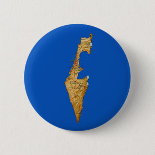 Israel-Karten-Knopf Button