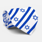 Israel-Krawatte, Geschäftsmode und Israel-Flagge Krawatte (Gerollt)