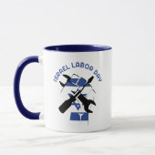 ISRAEL LABOR DAY Monogram Israeli Flag Tasse (Links)