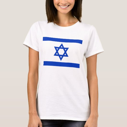 ISRAEL-Landesflagge Patriotisch T-Shirt (Vorderseite)