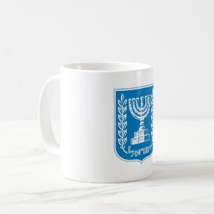 Israel Landeswappen Symbol Emblem Flagge Kaffeetasse