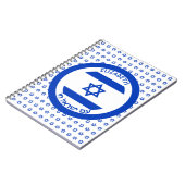 Israel Magen David Blue White Personalized Flag Notizblock (Linke Seite)