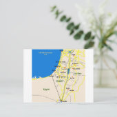 Israel map.JPG Postkarte (Stehend Vorderseite)