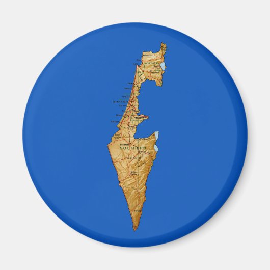 Israel Map Magnet (Vorne)